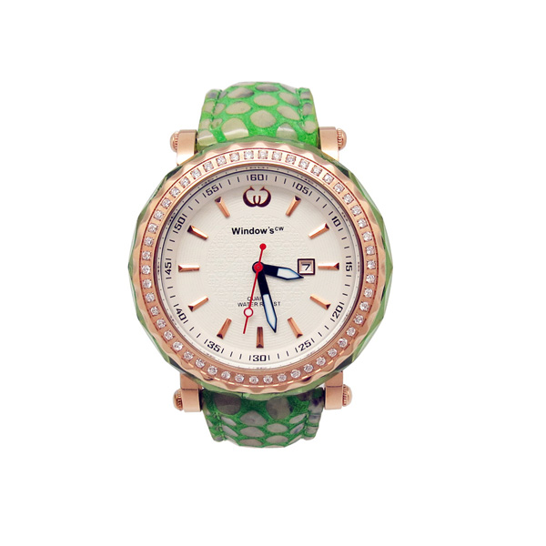 穩(wěn)達時可拆換diy水晶殼禮品手表定制