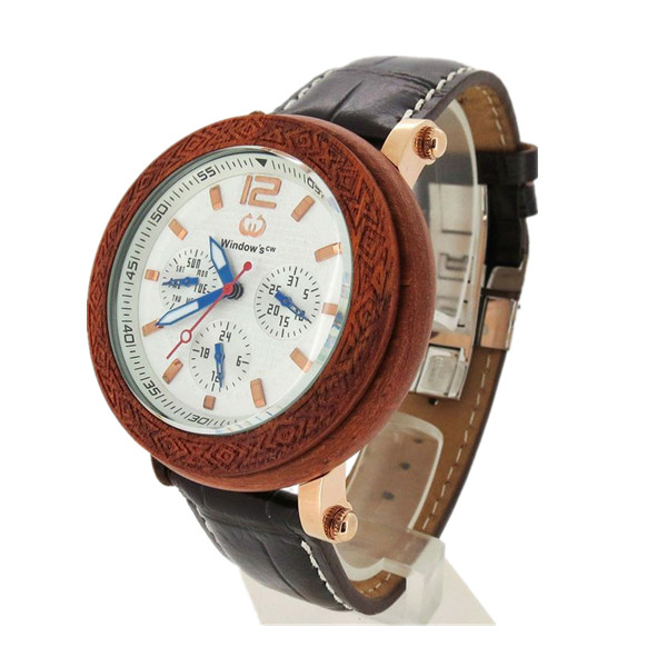 100%純天然檀香木制手表定制廠家【穩(wěn)達(dá)時(shí)鐘表】