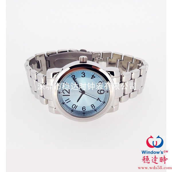 男士休閑合金帶手表