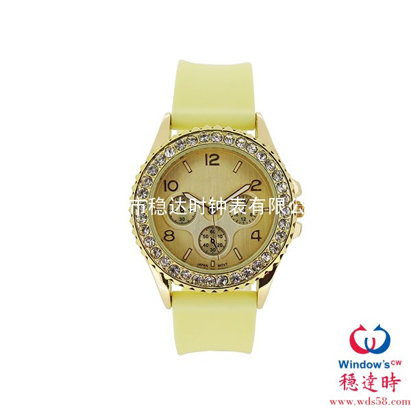 三眼韓版皮帶手表