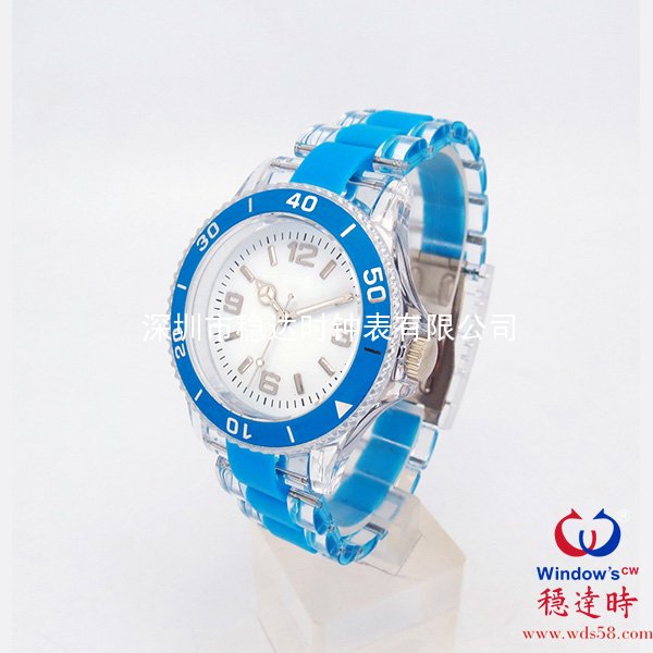 新款朔料殼帶禮品手表