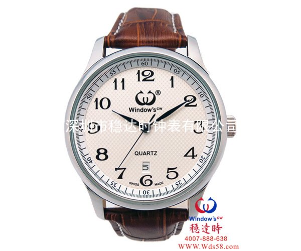 穩(wěn)達(dá)時經(jīng)典男裝不銹鋼商務(wù)手表批發(fā)