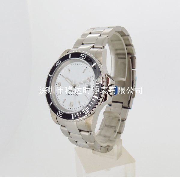 穩(wěn)達(dá)時(shí)高端全裝不銹鋼30米防水進(jìn)口石英手表批發(fā)