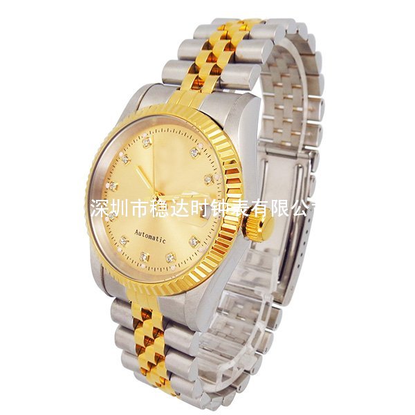 穩(wěn)達(dá)時(shí)男士皇冠手表進(jìn)口原裝機(jī)芯不銹鋼商務(wù)手表