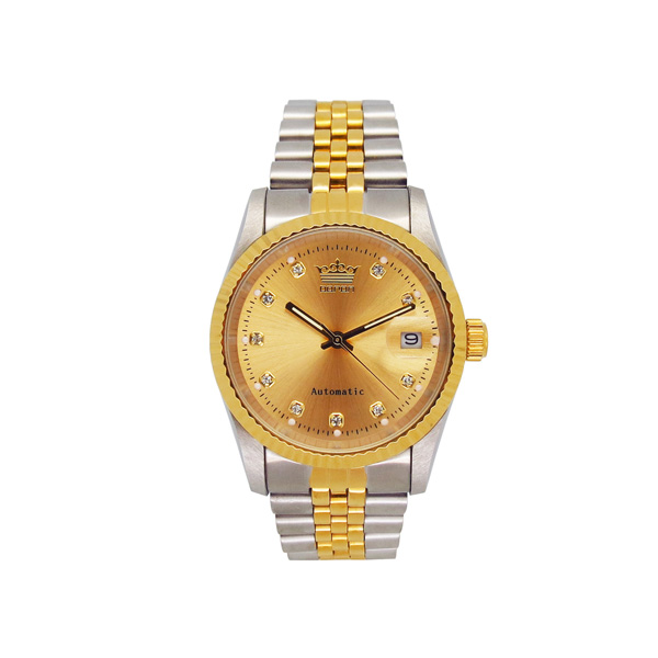 穩(wěn)達(dá)時(shí)男士皇冠手表進(jìn)口原裝機(jī)芯不銹鋼商務(wù)手表定制