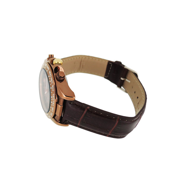 穩(wěn)達(dá)時(shí)不銹鋼時(shí)尚商務(wù)六針多功能石英手表定做