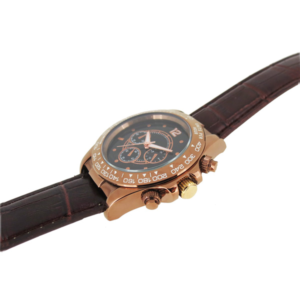 穩(wěn)達(dá)時(shí)不銹鋼時(shí)尚商務(wù)六針多功能石英手表定做