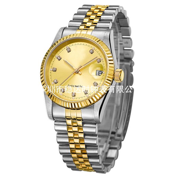 男士皇冠手表進(jìn)口原裝機(jī)芯不銹鋼商務(wù)手表