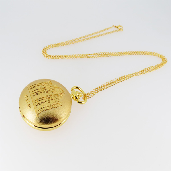 穩(wěn)達(dá)時(shí)金色龍鳳紀(jì)念圖騰懷表定制工廠