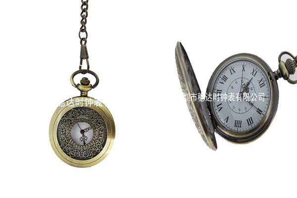 穩(wěn)達(dá)時復(fù)古鏤空機械紀(jì)念懷表定做廠家