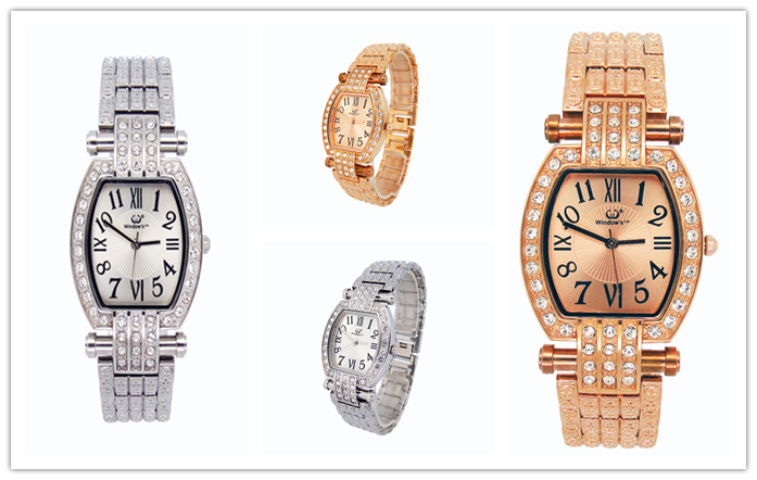 手表廠家定制時(shí)尚經(jīng)典女士鑲鉆手表