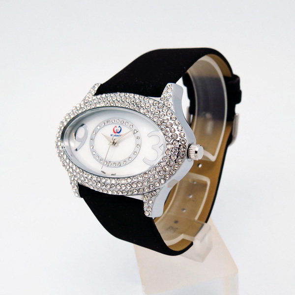 高檔女士鑲鉆合金手表定做廠家