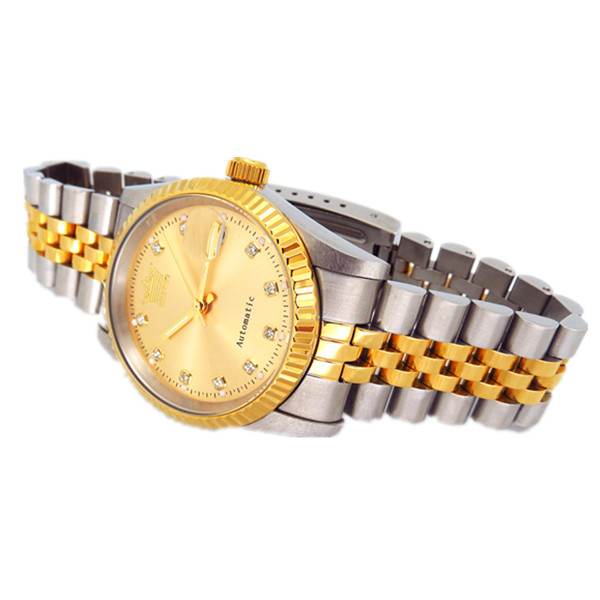 不銹鋼間金多功能日歷手表定制廠家