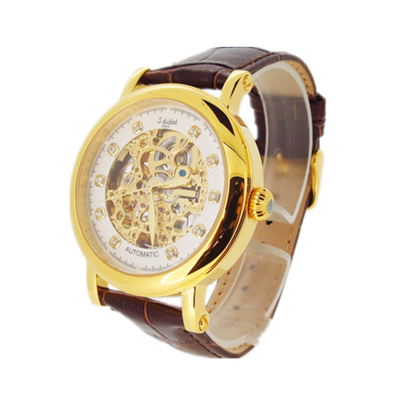 高端大氣不銹鋼殼鏤空機(jī)械手表定制廠家