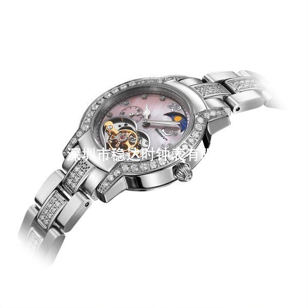 穩(wěn)達(dá)時(shí)專業(yè)定制女士鏤空全自動(dòng)機(jī)械手表定做廠家