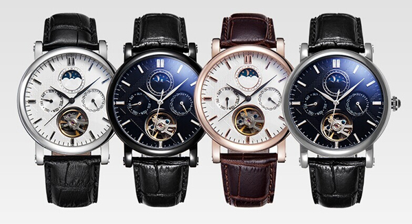 手表定制廠家供應(yīng)不銹鋼男士多功能機(jī)械手表定制【穩(wěn)達(dá)時(shí)鐘表】