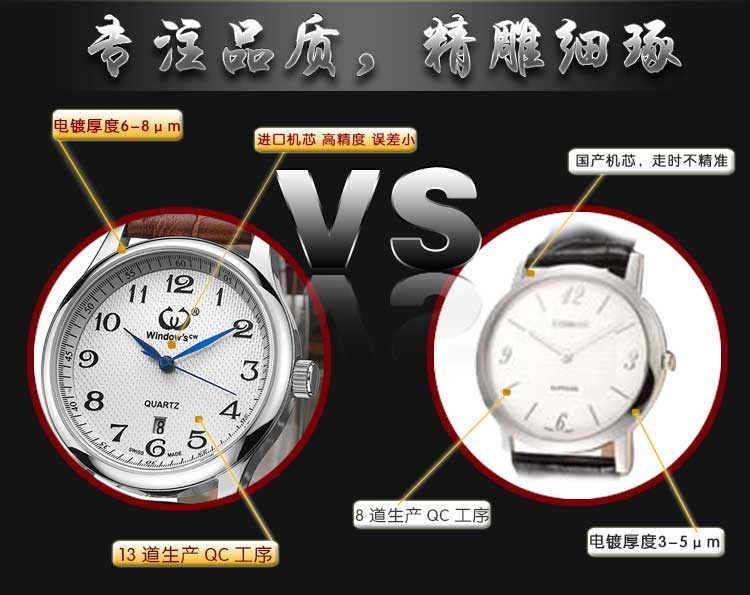 穩(wěn)達(dá)時(shí)高檔商務(wù)男士石英手表定制廠家