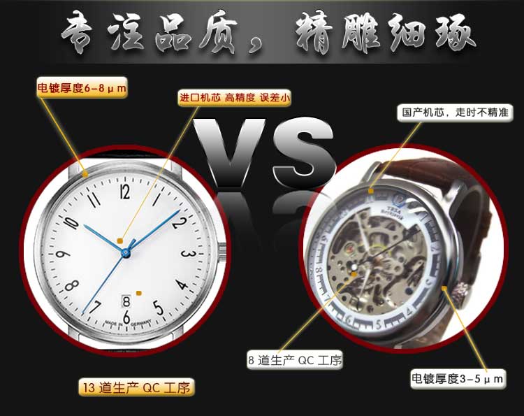 不銹鋼真皮石英手表定做_簡約大氣款穩(wěn)達(dá)時量身設(shè)計(jì)