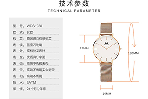 手表定制廠家 批量定制高端女士皮帶石英手表&mdash;&mdash;穩(wěn)達(dá)時(shí)